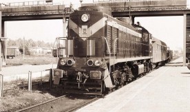 Lokomotywa spalinowa SM48-070 na stacji w Chełmie. 16.09.1983 r. Fot....